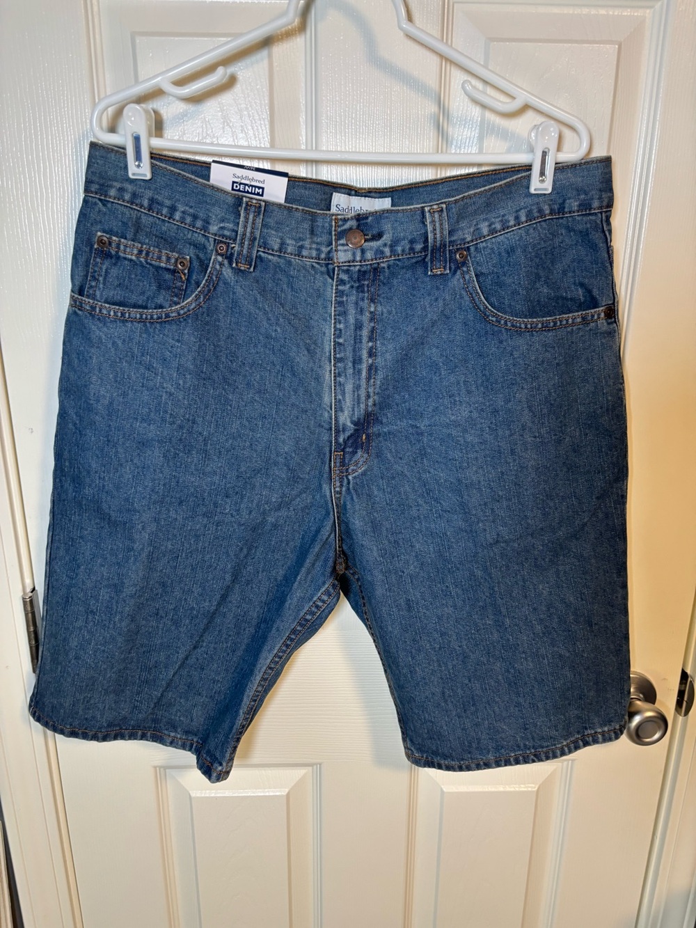 Saddlebred blue denim shorts Size 36 NWT